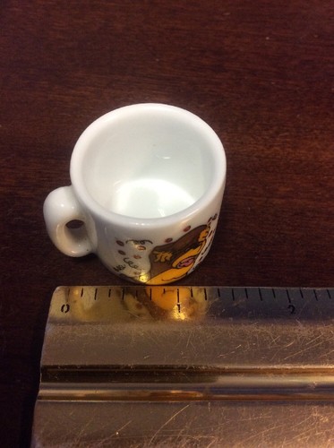 1 1/8" Tall Miniature Coffee Mug With Monkey Ape - Picture 10 of 12