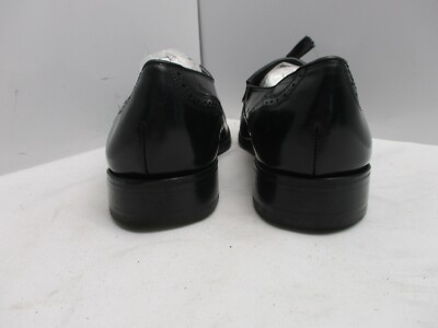 Florsheim Black Leather Kiltie Tassel Slip On Loafers Mens  display picture 3