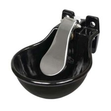 Abbeveratoio automatico beverino per cavalli vacche bovini nero attacco a parete