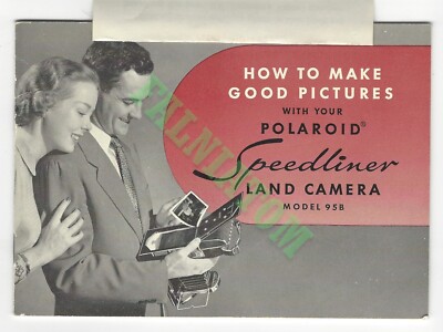 Vintage Polaroid Speedliner Model 95B Camera Manual