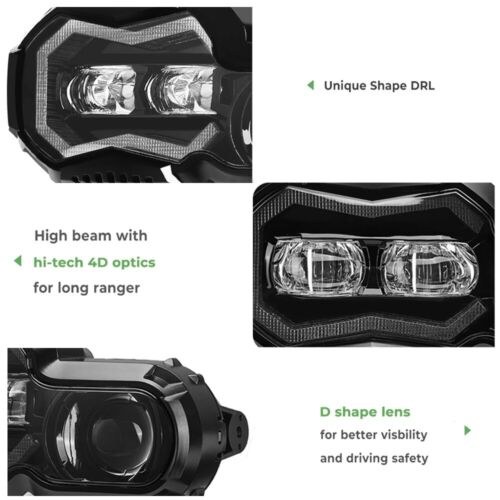Faros LED para BMW F 650 700 F 800 GS F 800 R con homologación eléctrica Plug & Play - Imagen 5 de 15