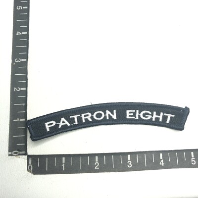 PATRON EIGHT Navy Tab Patch (Got 2nd Hand, But Not Old) C01M
