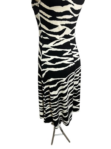 H&M Women's Dress Size S Zebra Hipster Hippie Chic Glam Tie Belt Maxi Animal - Picture 8 of 14