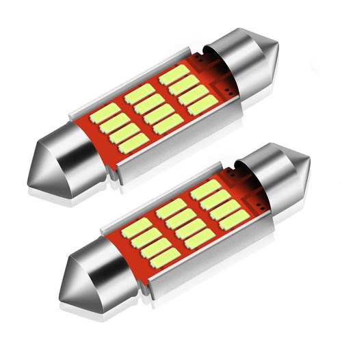 36mm 239 Number Plate Cob Led Blue 6w 272 C5w Reg Light Lamp Bulbs 12v AUXITO - Picture 8 of 9