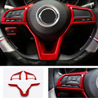 Steering Wheel Trim 3pcs ABS Red For Nissan Sentra 2020-2025