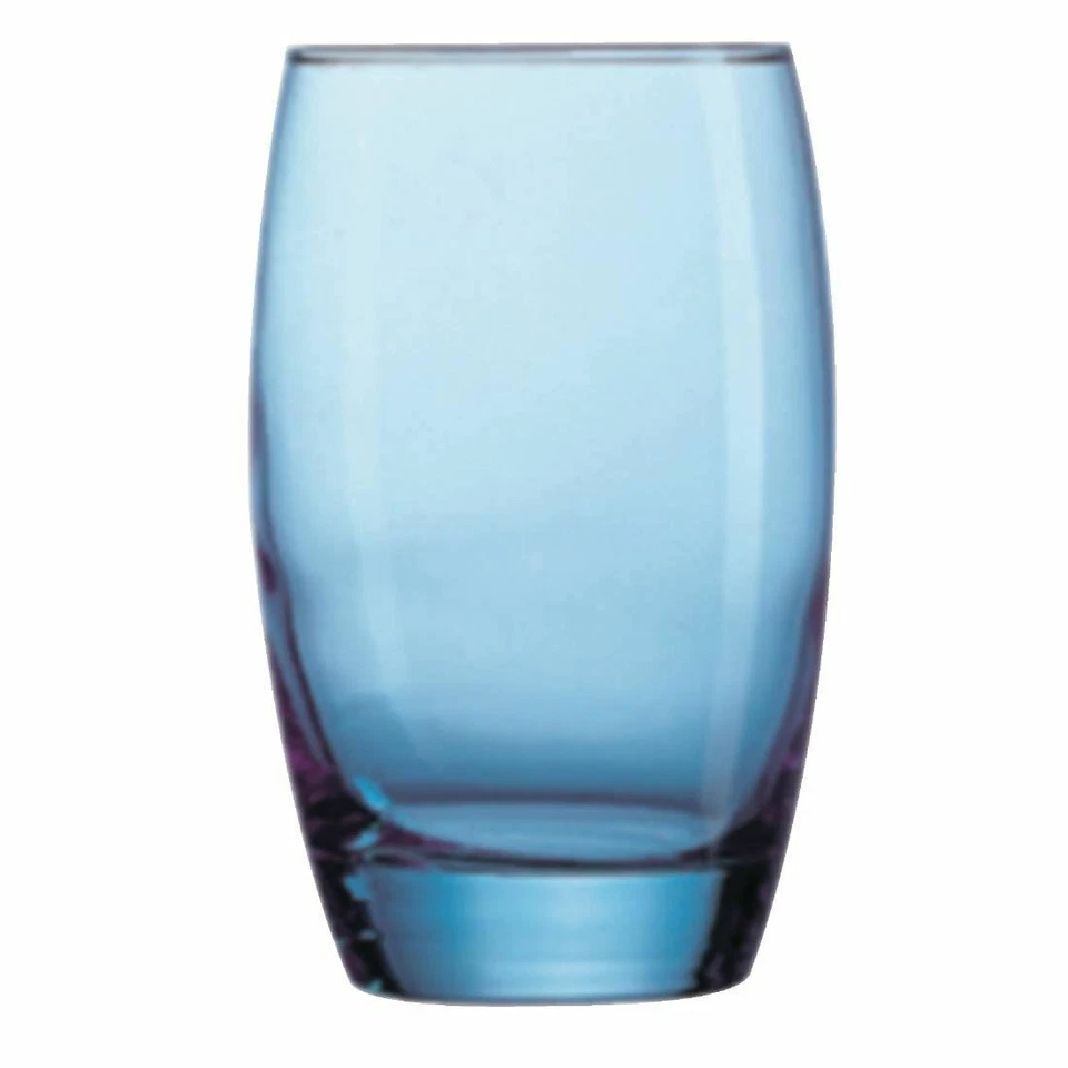 Arcoroc Salto Hi High Balls Glasses Blue 12.3oz / 350ml Pack Quantity - 24