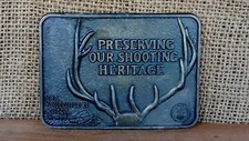 Vintage NRA Belt Buckle Preserving Our Shooting Heritage Whittington Center