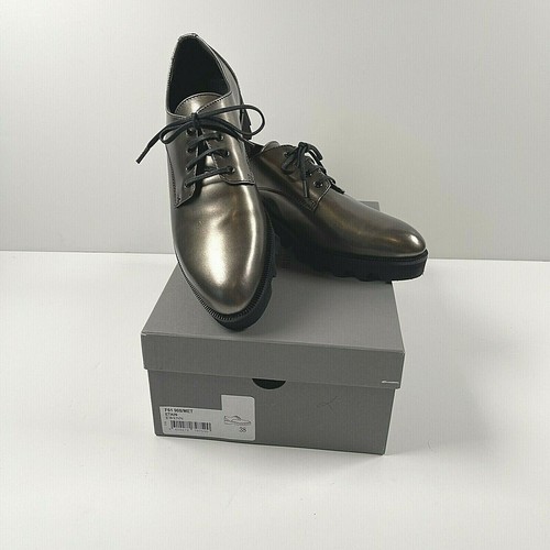 Minelli EWENN Womans Sz 7.5 US 38 EU Made In Italy Leather Upper Metallic Sheen - Picture 2 of 8