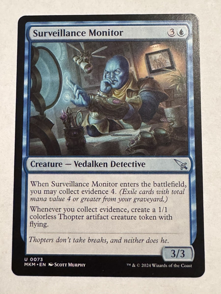 x1 Surveillance Monitor MKM MTG 73 UNCOMMON M/NM 1x