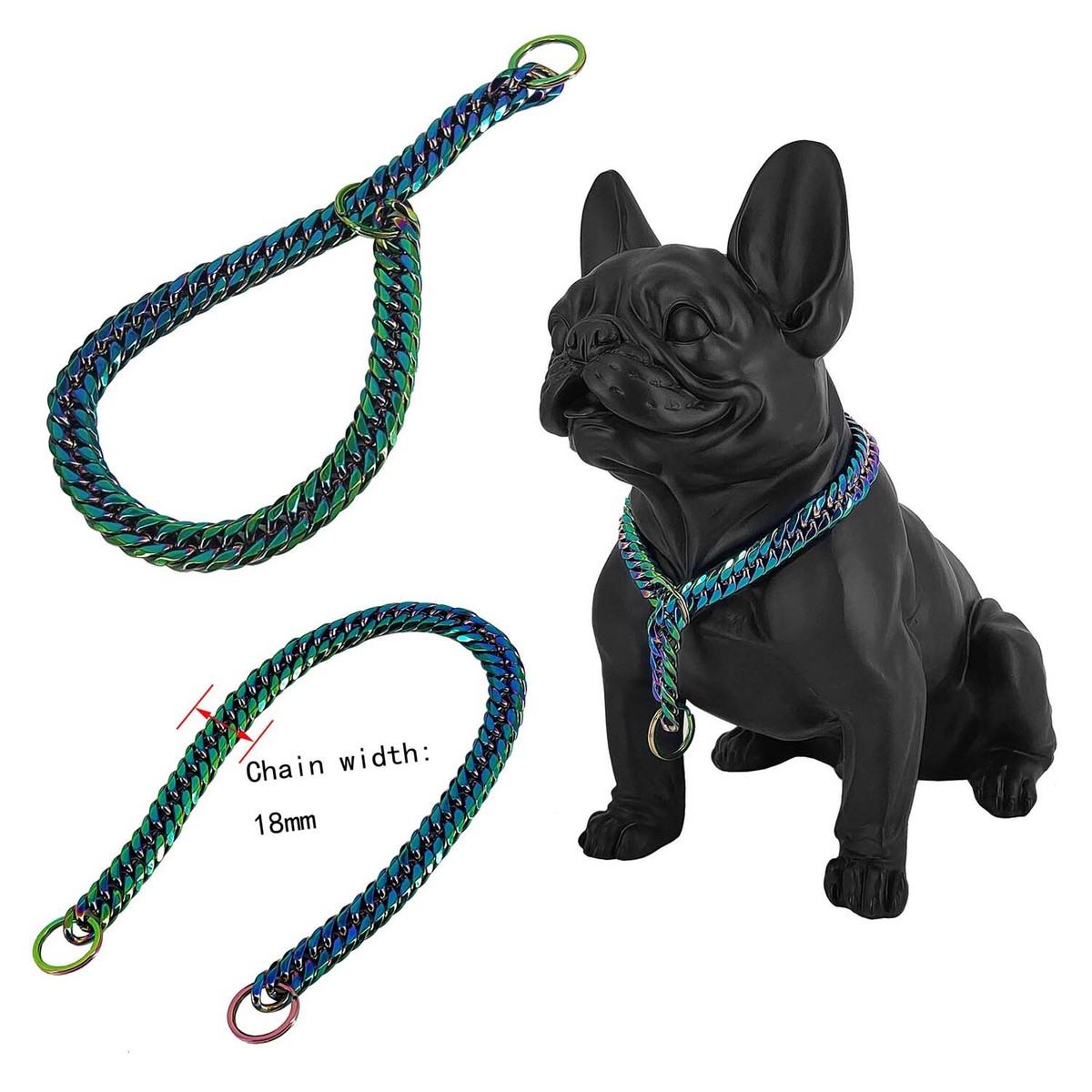 Dog Gold Chain Collar Mighty Paw Slip Premium Stainless