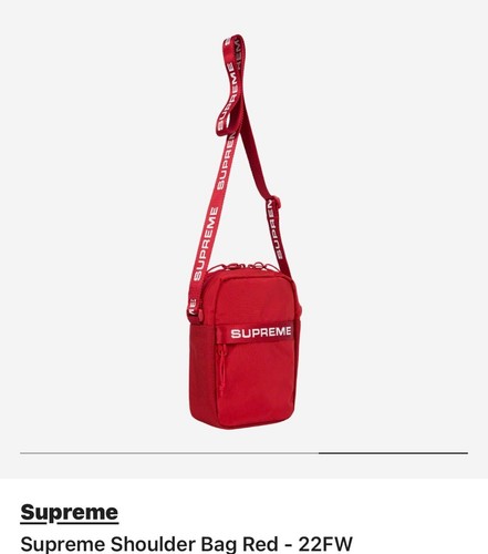 Supreme Shoulder Bag Red 22FW - Picture 2 of 4