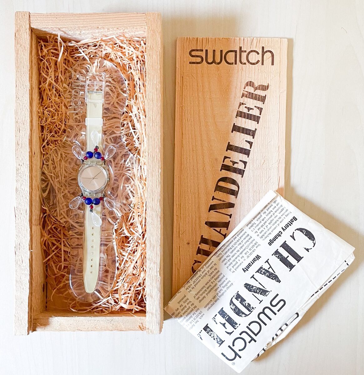 Swatch Special Chandelier Watch 92 Christmas GZ125 Vintage Swatch Special Chandelier Watch 92 Christmas GZ125 Vintage