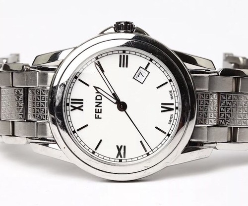 fendi silver watch