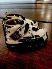 TWISTED X INFANT HAIR ON HIDE CHUKKA SHOES SZ 3 L K