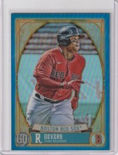 2021 Topps Gypsy Queen Rafael Devers Chrome Box Topper BLUE REFRACTOR #d 51/99