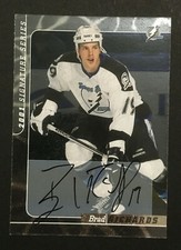 Brad Richards signed 2000-01 BAP Signature Series Rookie Auto Hockey card #219 5