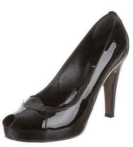 Fendi Zapatos De Salón Charol Negro EU 38 US talla 7.5 B | eBay