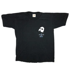 Vintage 1986 80's Phantom Of The Opera Black Double Sided Tour Concert T-Shirt L