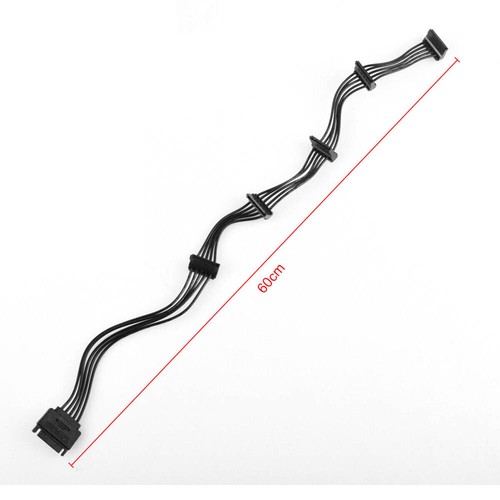 4pcs For HDD SSD SATA Power 15 Pin 1 Male To 5 Female Splitter Hard Drive Cable - Picture 13 of 18