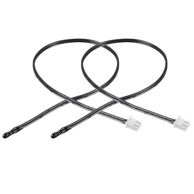 2 Pcs 15K NTC Thermistor Probe 15.7 Inch Temperature Sensor for Air Conditioner