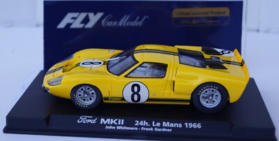 Fly Ford MKII 24h Le Mans  1966 John Whitmore-Frank Gardner No 8 Neu in Box Gelb