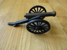 Vintage MFCO Brass and Cast Iron Miniature Field Cannon Military toy