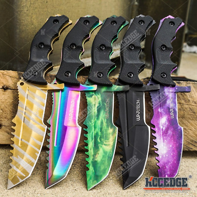 8.5'' CSGO COUNTER-STRIKE FIXED BLADE KNIFE RAZOR SHARP MILITARY TACTICAL HUNTSME