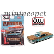 AUTOWORLD 1962 CHEVROLET IMPALA HARD TOP 1/64 DIECAST MODEL PATINA RUST CP7935