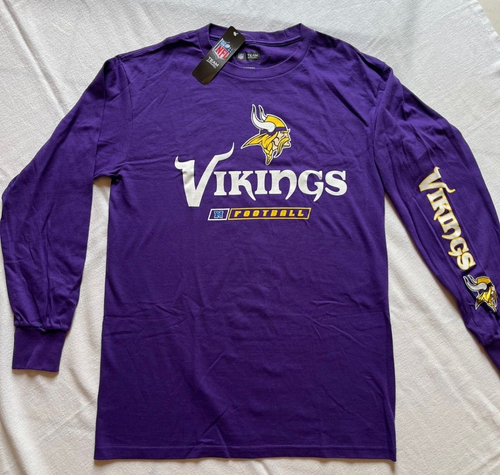 New w/ tags TEAM NFL MINNESOTA VIKINGS Long sleeved T shirt Men's MEDIUM - 第 1/5 張圖片