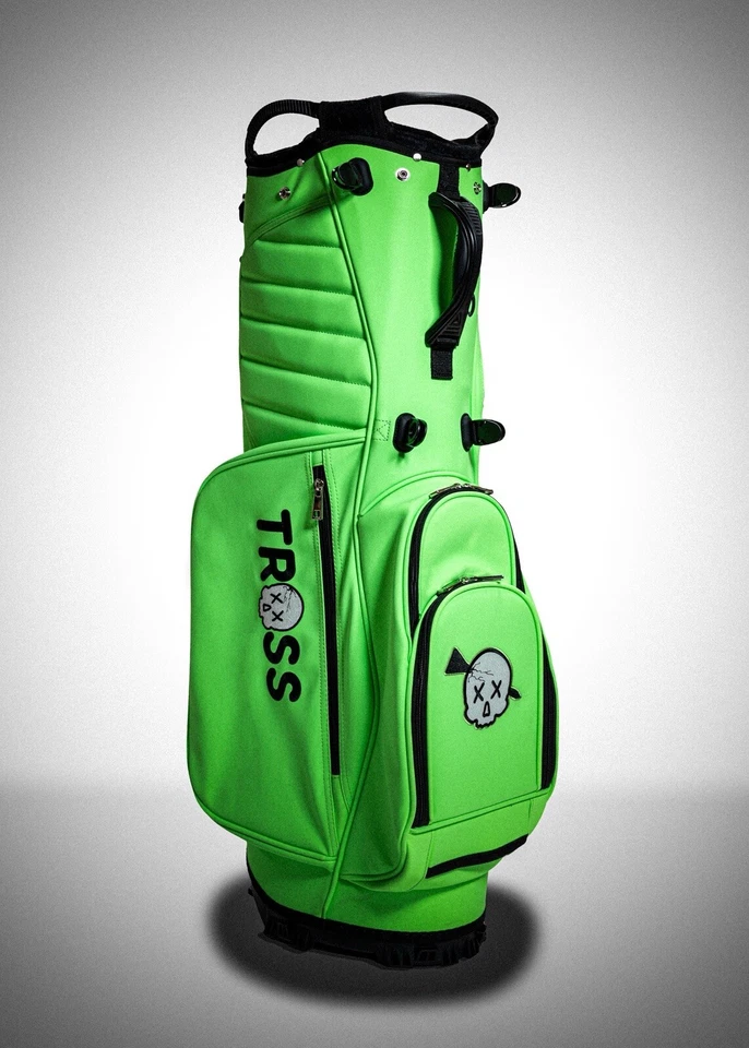 Luxury Golf Stand Bag - Tross Golf Neon Green - Image 2 of 3