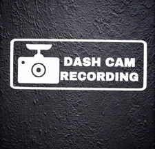 (3 pcs) Dash Cam Recording Sticker Dash Cam Video Bumper Waterproof Decal Vinyl