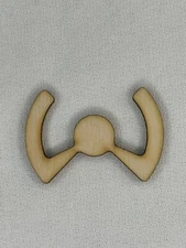 Laser Cut Unfinished Aircraft Control Wheel Yoke Shape Wood Craft Cutout