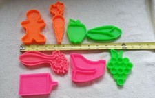 1972 Mattel Tuff Stuff Toy Play Food Grocery Cart 8 Piece Lot