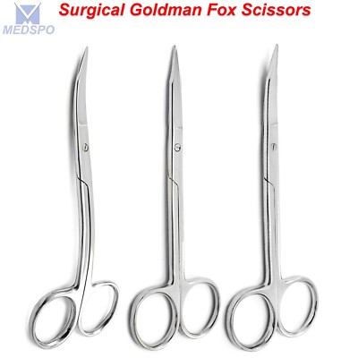 Surgical Tissue Dissecting Trimming Shear Goldman Fox Scissors Veterinary Tools
