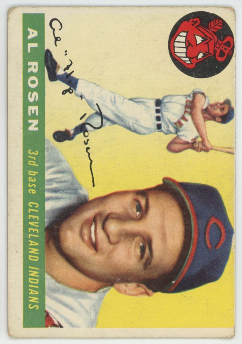 1955 Topps Baseball Card Al Rosen Cleveland Indians #70 | eBay