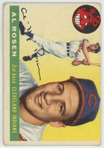 1955 Topps Baseball Card Al Rosen Cleveland Indians #70 | eBay