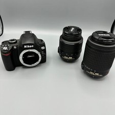 Nikon D60 10.2MP Digital SLR Camera W/ Lenses Extra Accessories Works Great