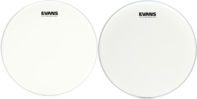 Evans Genera Dry Coated Snare Head - 14 inch + Evans B14HD Value Bundle