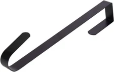 Sattiyrch 12" Wreath Hanger for Front Door, Black (5 PACK)