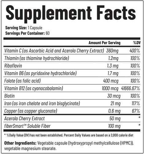 Iron Builder Natural 21mg Absorbs Quick Increase Energy Snap Supplements - 2pk - Picture 6 of 6