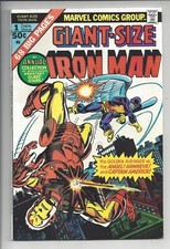 Giant-Size Iron Man #1 VF-(7.5) 1975 -Kane Iron Man Beat-Down From Fellow Heroes