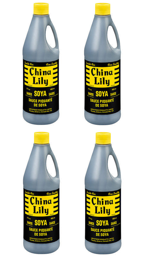 China Lily Soya Sauce 4 Bottles X 483ml Made in Canada for sale