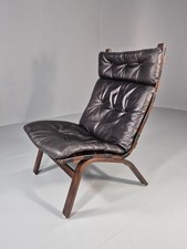 Vintage Farstrup Lounge Chair Danish Design 1970s Retro Leather MCM EB11320 MBEN