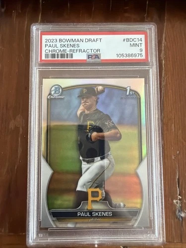 2023 1st Bowman Chrome Paul Skenes Refractor #BDC14 PSA 9
