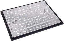 Clark Drain 600 x 450mm Galvanised S/S 5T Manhole Cover