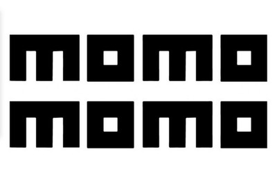 Momo (Set Of 2) Vinyl Decal Window Truck Sticker JDM Racing Euro Sponsor