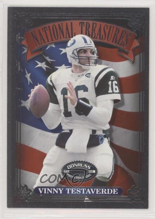 2000 Donruss Preferred QBC National Treasures /1000 Vinny Testaverde #NT-27 0q3