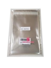 500 Pcs 4 5/8 X 5 3/4 Crystal Clear A2 Card Resealable Cello/Cellophane Bags F