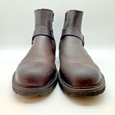 J. Murphy Short Harness Boots Men's 12M Brown Leather Side Zip