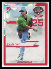 2025 Panini Prospect Edition Holo Prizms Red Ice #111 Ty Floyd